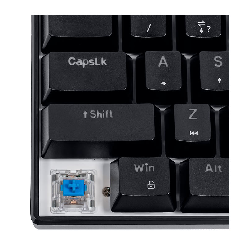 Teclado Mecanico Gamer TGT Sherman Compacto, Rainbow, ABNT2, Switch Huano Azul, Preto, TGT-SHTKL-RBW01 - miniatura 6