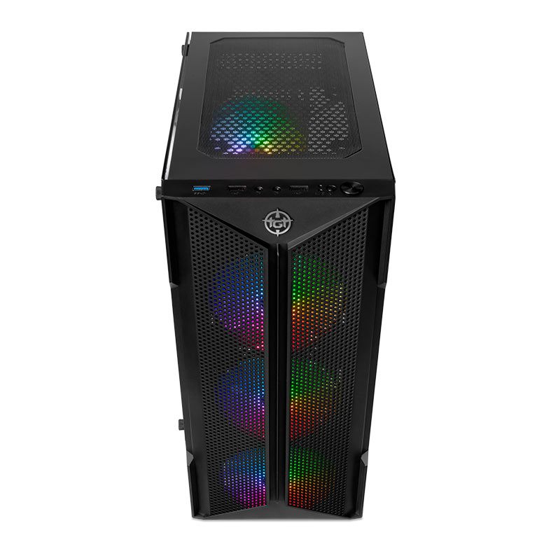 Gabinete Gamer TGT Skylancer V2, Mid-Tower, Lateral De Vidro, Com 4 Fans, Preto, TGT-SKLV2-BK-4F - miniatura 5