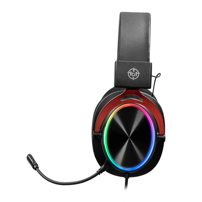 Headset Gamer TGT UAV-9, Rainbow, Drivers 50mm, Preto, TGT-UAV-BL01 - miniatura 2