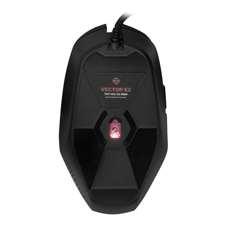 Mouse Gamer TGT Vector E2, Rainbow, 7200DPI, 6 Botoes, Preto, TGT-VEC-E2-RBW - miniatura 5