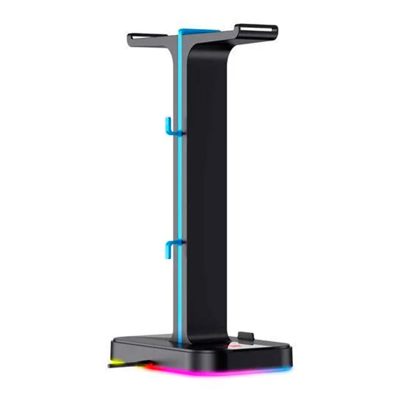 Suporte Duplo Para Headset Havit Gamenote TH650, RGB, USB, Preto, HVTH-TH650-BK - miniatura 4