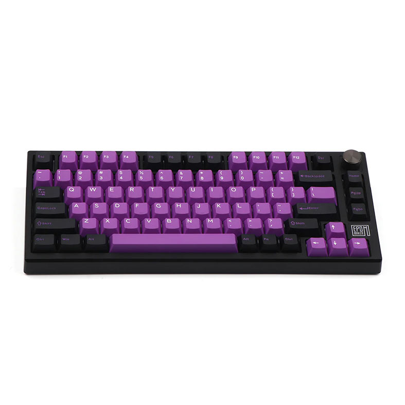 Teclado Mecanico Epomaker TH80 SE, ARGB, Switch Wisteria Linear, Black Purple, TH80SE-BP-WSLN - miniatura 6