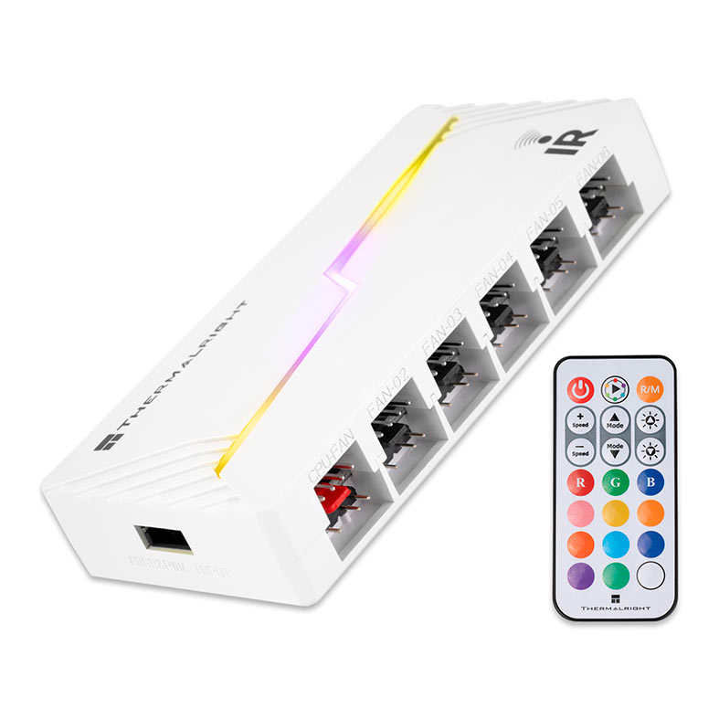PRE VENDA - Controladora Thermalright X12, PWM, Branco, TL-ARGB-FANHUB-X12-IR-WH - miniatura 3
