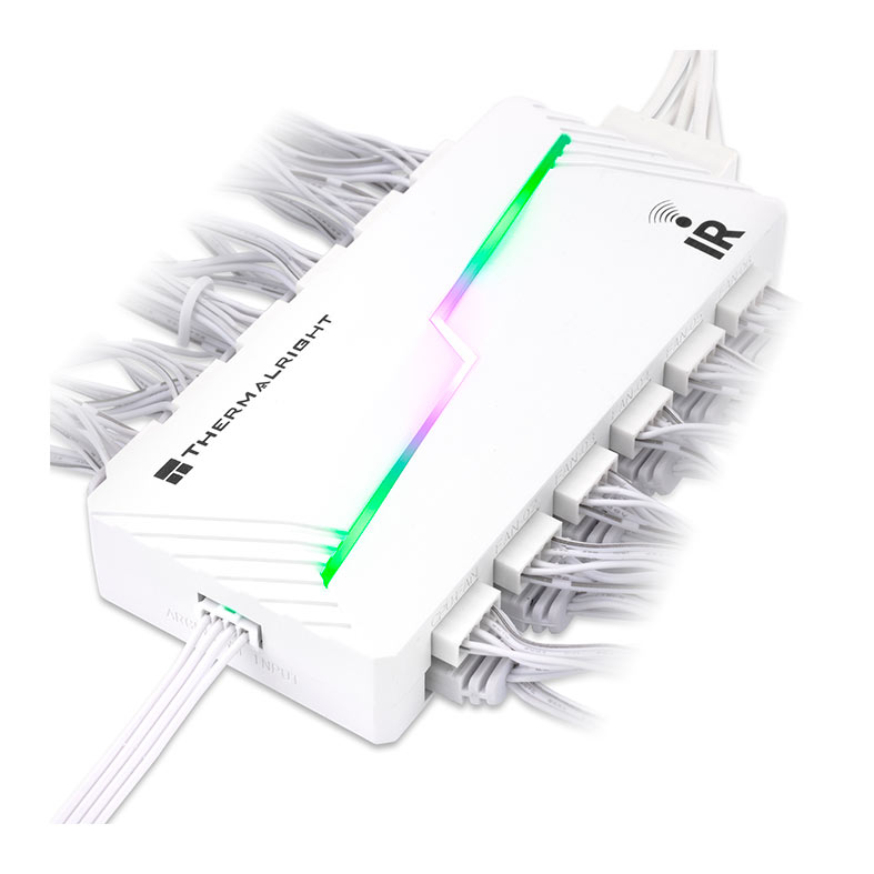 PRE VENDA - Controladora Thermalright X12, PWM, Branco, TL-ARGB-FANHUB-X12-IR-WH - miniatura 9