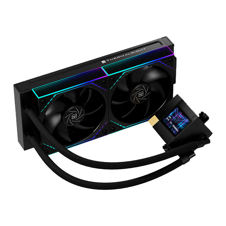 Water Cooler Thermalright Core Matrix Vision 240, ARGB, 240mm, Preto, TL-CORE-MATRIX-240-VISION-ARGB-BK - miniatura 3