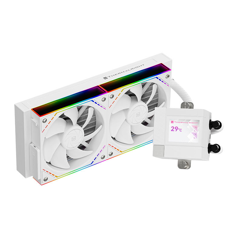 Water Cooler Thermalright Core Matrix Vision 240, ARGB, 240mm, Branco, TL-CORE-MATRIX-240-VISION-ARGB-WH - imagem 1