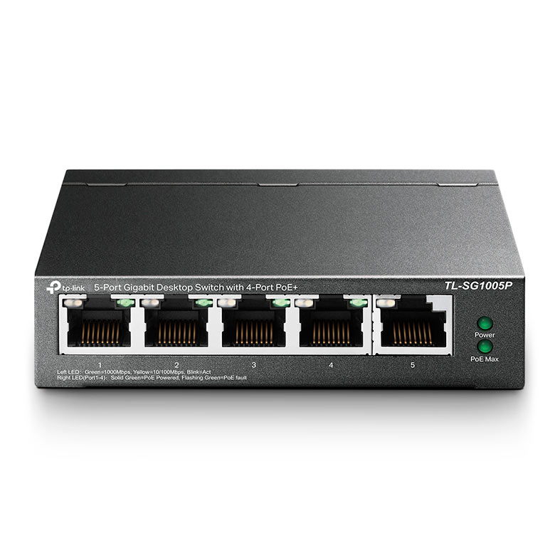 Switch TP-Link 5 Portas Gigabit, TL-SG1005P