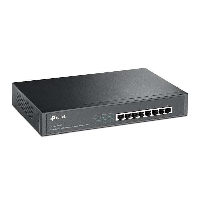 Switch TP-Link Desktop/Rack 8 Portas PoE, 10/100/1000Mbps, TL-SG1008MP - miniatura 3