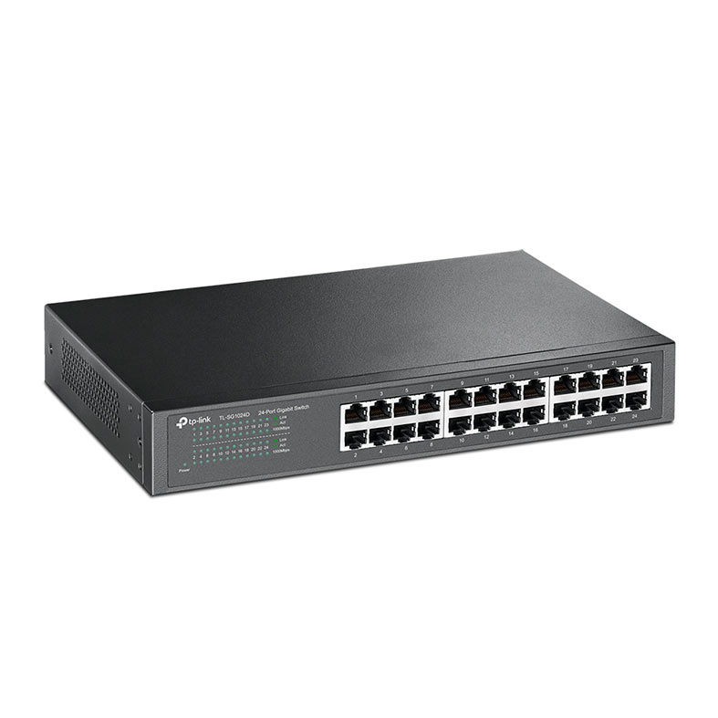 Switch TP-Link TL-SG1024D Com Prevencao de Loop, 24 Portas, 10/100/1000, Cinza, TL-SG1024D-BR - miniatura 3