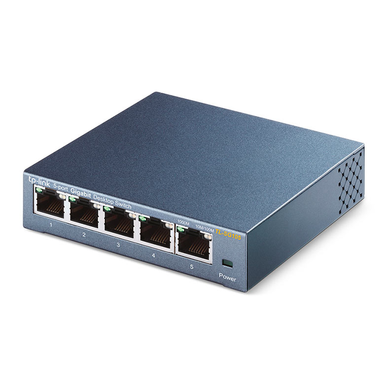 Switch TP-Link de mesa 5 portas de 10/100/1000Mbps, TL-SG105 - miniatura 4