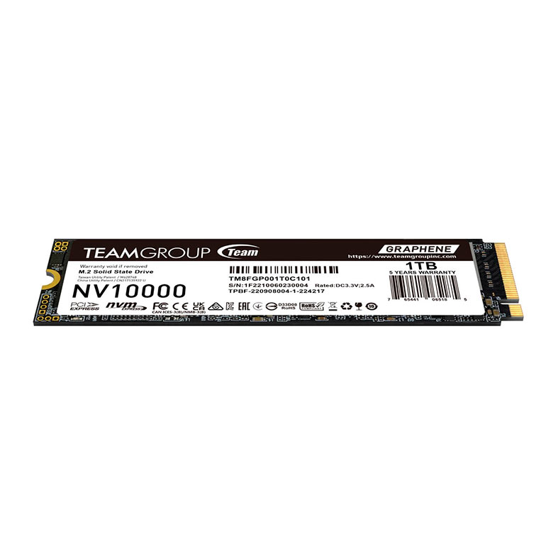 SSD Team Group NV10000, 1TB, M.2 2280, PCIe NVMe, Leitura 10000 MB/s, Gravacao 8200 MB/s, TM8FGP001T0C101 - miniatura 5