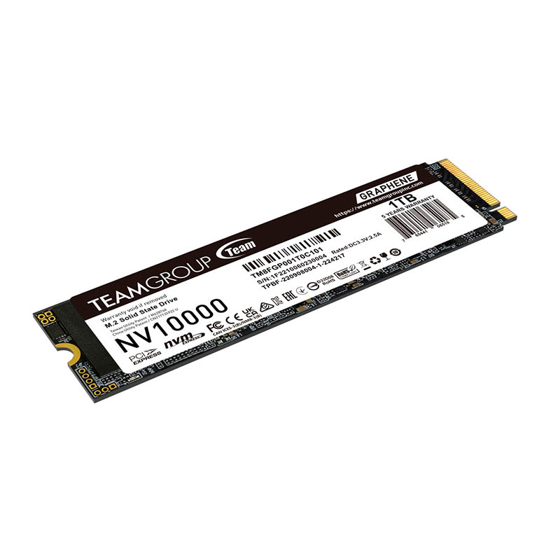 SSD Team Group NV10000, 1TB, M.2 2280, PCIe NVMe, Leitura 10000 MB/s, Gravacao 8200 MB/s, TM8FGP001T0C101 - miniatura 3