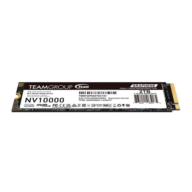SSD Team Group NV10000, 2TB, M.2 2280, PCIe NVMe, Leitura 10000 MB/s, Gravacao 8500 MB/s, TM8FGP002T0C101 - miniatura 5