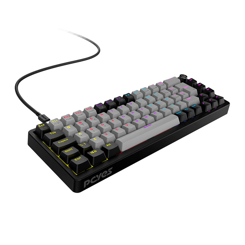 Teclado Mecanico PCYES Mecka, 65%, Rainbow, ABNT2, Switch Red, Preto, TPMKBVRD - miniatura 3