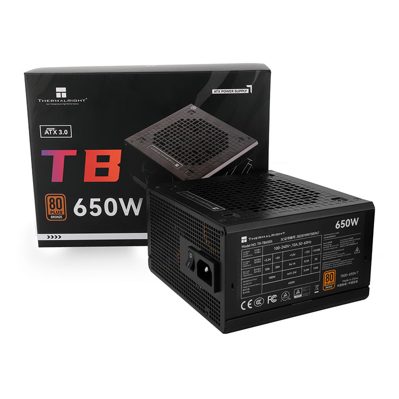 PRE VENDA - Fonte Thermalright TR-TB650S, 650W, 80 Plus Bronze, Preto, TR-TB650S - miniatura 6