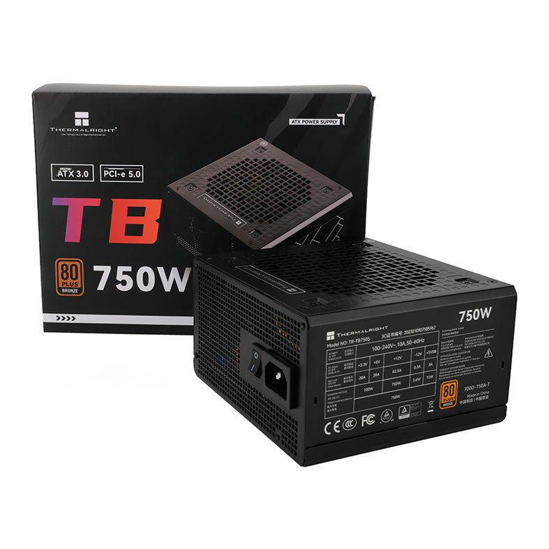 PRE VENDA - Fonte Thermalright TR-TB750S, 750W, 80 Plus Bronze, Preto, TR-TB750S - miniatura 6