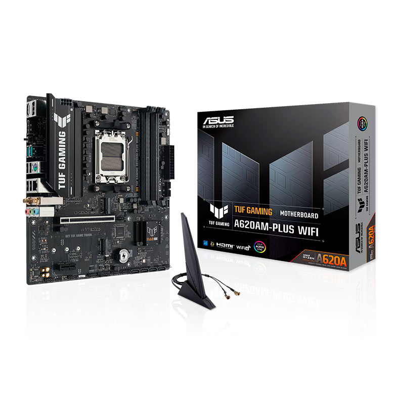 Placa Mae Asus TUF Gaming A620AM-Plus W-fi, DDR5, M-ATX, Chipset AMD A620A, TUF-GAMING-A620AM-PLUS-WIFI - miniatura 3