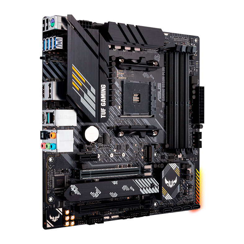 Placa Mae Asus TUF GAMING B550M-PLUS DDR4 Socket AM4 Chipset AMD B550 - miniatura 3