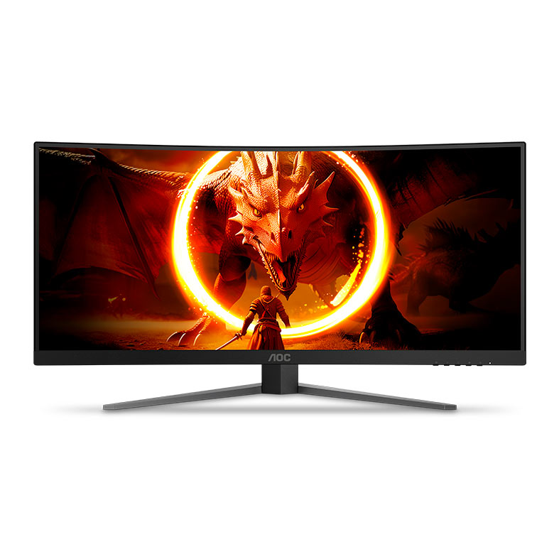 Monitor Gamer AOC Agon Quad 34, 34 Pol, VA, WQHD, 0.5ms, 180Hz, FreeSync Premium, HDMI/DP, U34G4C - miniatura 4