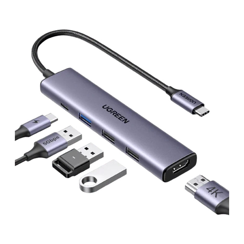 Adaptador UGREEN USB-C Hub 5 Em 1, UG-15495 - miniatura 3