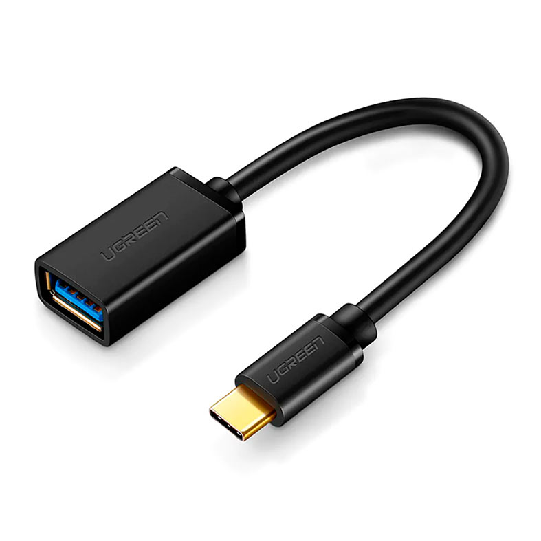 Adaptador Ugreen USB 3.0 Femea para USB-C Macho, Preto, UG-30701 - imagem 1