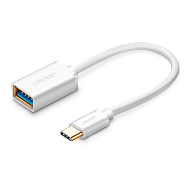 Adaptador Ugreen USB 3.0 Femea para USB-C Macho, Branco, UG-30702 - imagem 1