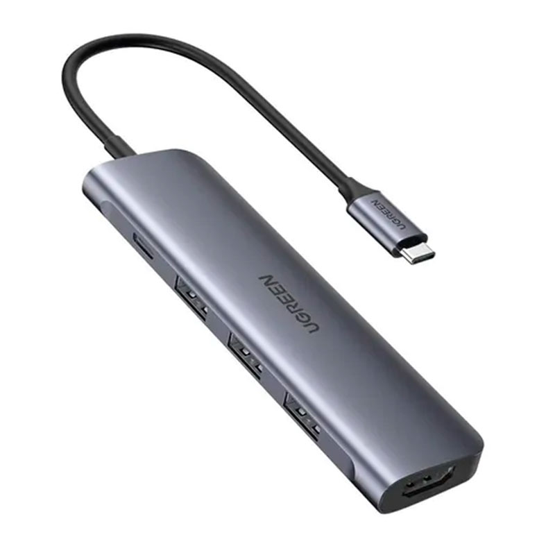 Hub 5 em 1 Ugreen USB-C para USB 3.0 + HDMI + USB-C PD, UG-50209 - imagem 1