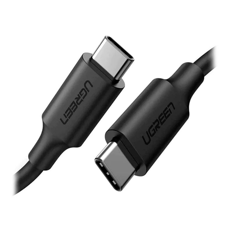 Cabo UGREEN Tipo C para Tipo C, USB 2.0, Niquelado, 1m, Preto, UG-50997 - imagem 1