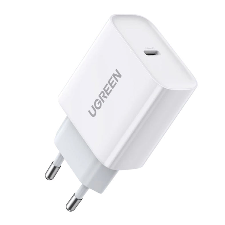 Carregador USB-C UGREEN Pd Fast Charger 20w, Branco, UG-60450 - imagem 1