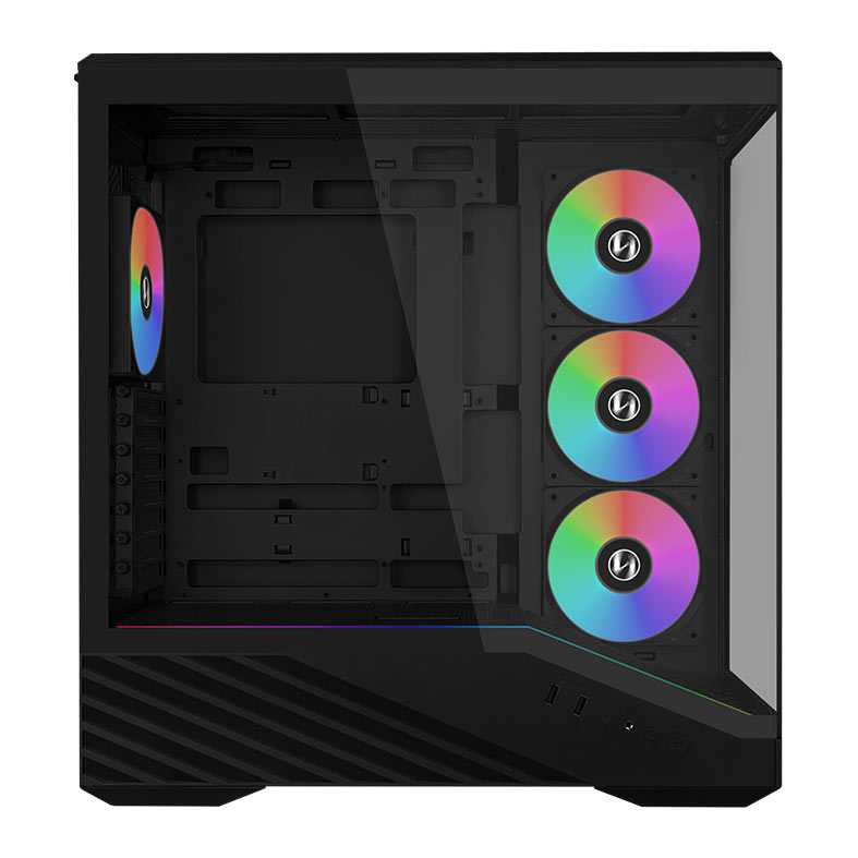 Gabinete Gamer Lian Vector V100, ARGB, Mid-Tower, Lateral de Vidro, Com 4 Fans, Preto, V100RX - miniatura 5