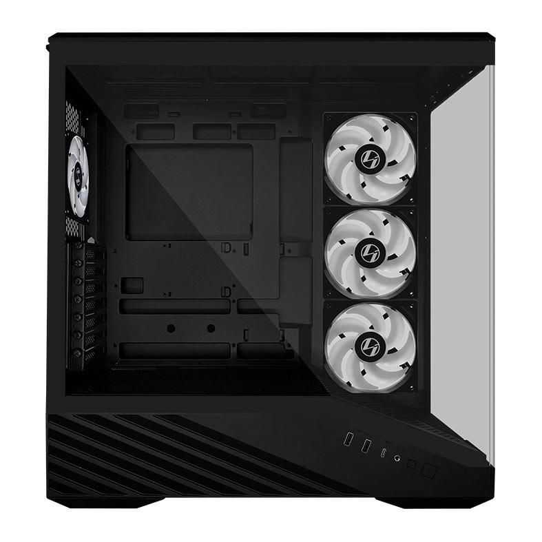 Gabinete Gamer Lian Vector V100, ARGB, Mid-Tower, Lateral de Vidro, Com 4 Fans, Preto, V100RX - miniatura 6