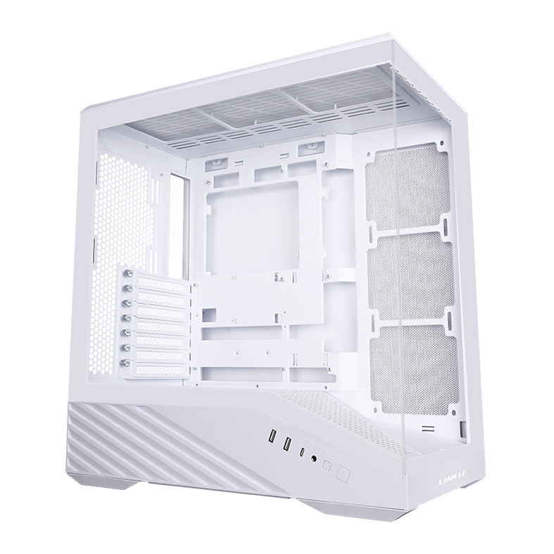 Gabinete Gamer Lian Li Vector V100, ARGB, Mid-Tower, Lateral de Vidro, Branco, V100W - imagem 1
