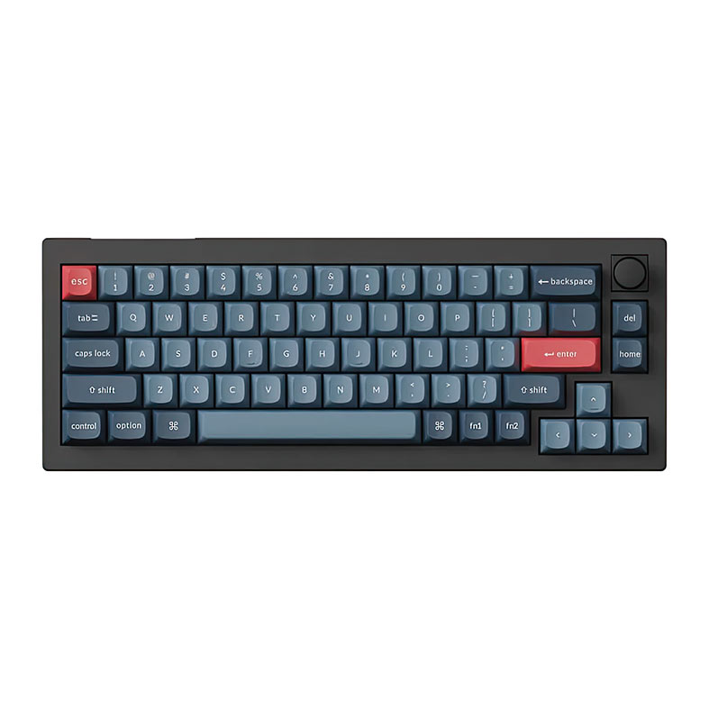 Teclado Mecanico Keychron V2 Max Knob Version, RGB, Wireless, Switch Vermelho, Preto e Azul, V2M-D1 - imagem 1