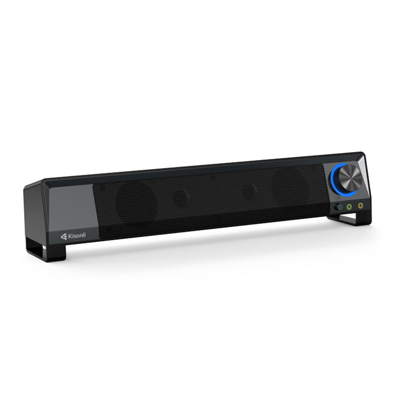 Soundbar Kisonli Vibestrike X2, 6W, USB, Preto e Cinza, VBS-X2-BL12 - imagem 1