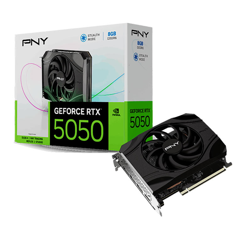 Placa de Video PNY GeForce RTX 5050 Single Fan, 8GB, GDDR6, 128-bit, VCG50508SFXPB1 - miniatura 3