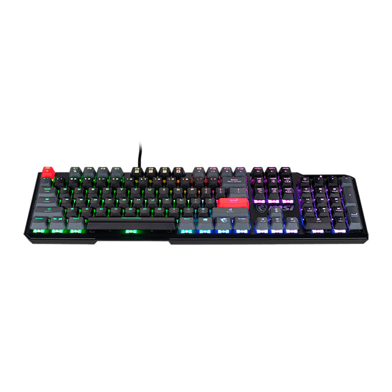 Teclado Mecanico MSI Vigor GK41, RGB, Switch Vermelho, Preto, VIGOR-GK41-DUSK-LR-US - miniatura 4
