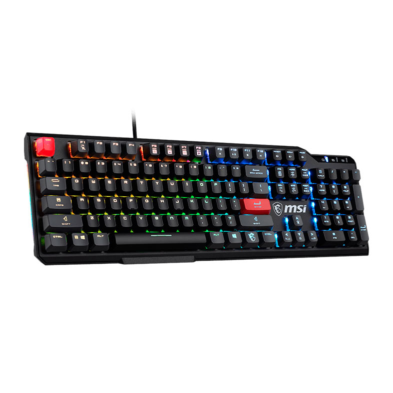 Teclado Mecanico MSI Vigor GK41, RGB, Switch Vermelho, Preto, VIGOR-GK41-DUSK-LR-US - miniatura 3