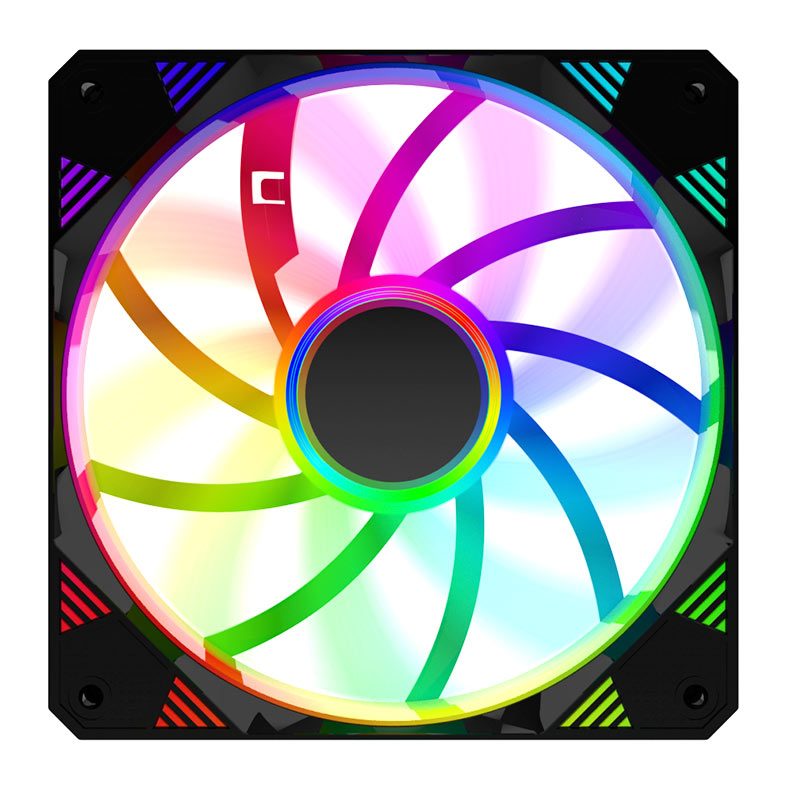 Ventoinha Alseye VP120, Rainbow, 120mm, Preto, VP120-BLACK - imagem 1
