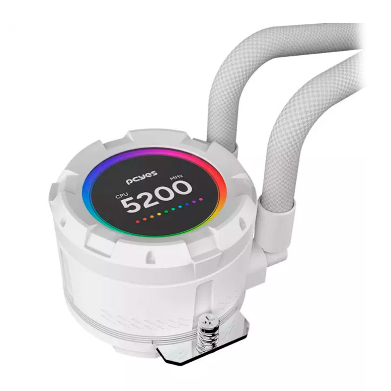 Water Cooler PcYes Vision White Ghost, ARGB, 240mm, Branco, VS240WG - miniatura 7
