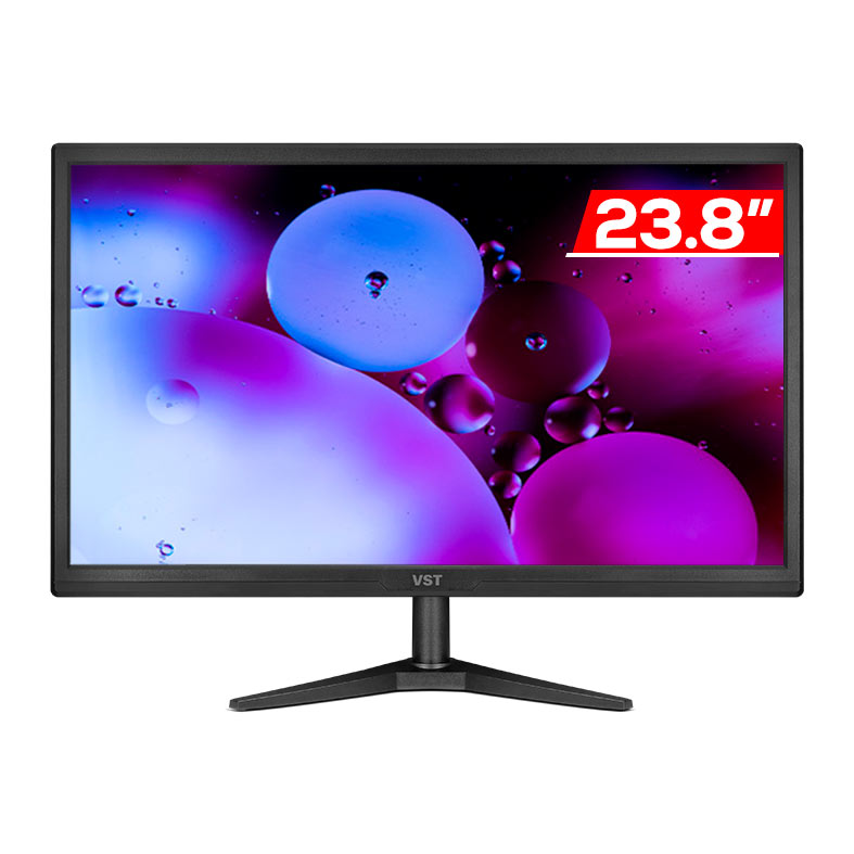 Monitor VST 23.8, 23.8 Pol, FHD, 5ms, 75Hz, HDMI/VGA, VST-VST24-BL01 - imagem 1