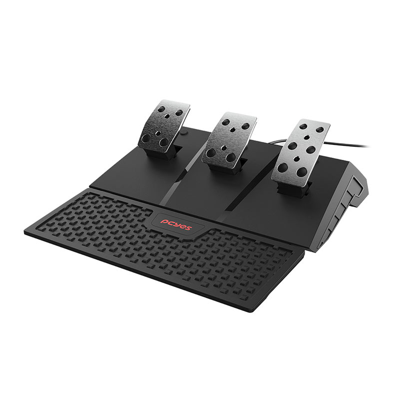 Volante PCYes W270, Com Pedais e Cambio, PC/Xbox/Playstation, Preto, W270 - miniatura 5