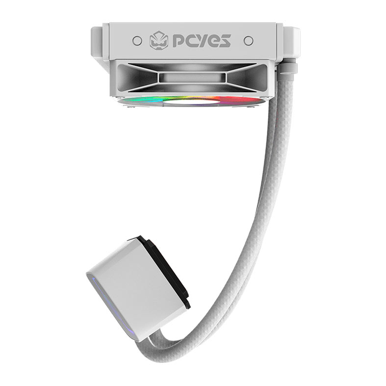 Water Cooler PCYES Tundra, ARGB, 120mm, Branco, WCTWG120 - miniatura 5
