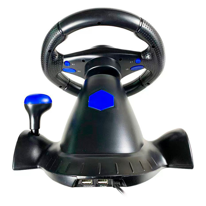 Volante Simulador Winner 180 VW-9803, Com Cambio Sequencial + 2 Pedais, PS2/PS3/PC, WIN-STW-VW9803 - miniatura 5