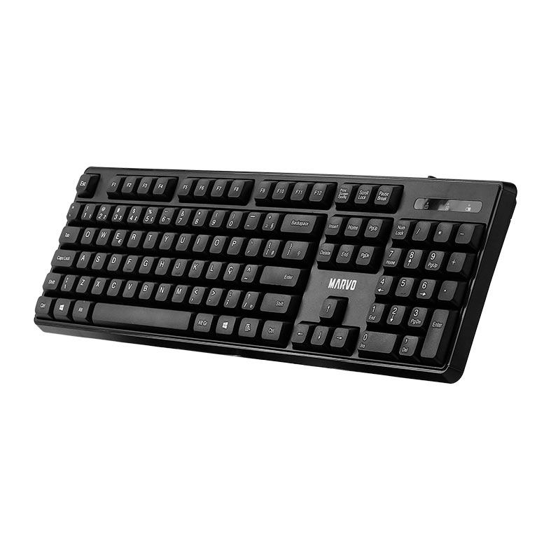 Kit Teclado e Mouse Marvo WS005, ABNT2, 1600PI, Wireless, Preto, WS005-BK-PT - miniatura 5