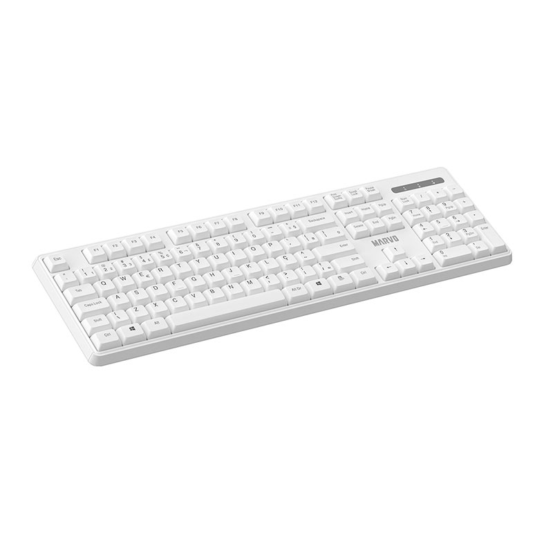 Kit Teclado e Mouse Marvo WS005, ABNT2, 1600PI, Wireless, Branco, WS005-WH-PT - miniatura 6