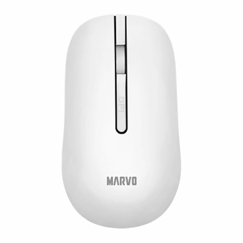 Kit Teclado e Mouse Marvo WS009, ABNT2, 1600DPI, Wireless, Branco e Cinza, WS009-PT - miniatura 4