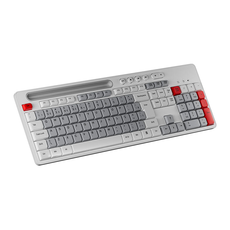 Kit Teclado e Mouse Marvo WS009, ABNT2, 1600DPI, Wireless, Branco e Cinza, WS009-PT - miniatura 6