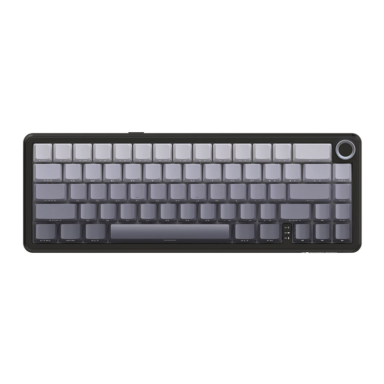 Teclado Mecanico Attack Shark X66, RGB, Switch Strawberry, Tri-Mode, Cinza, X66-GREY - imagem 1