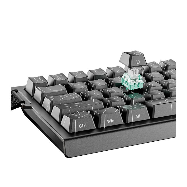 PRE VENDA - Teclado Magnetico Attack Shark X68 HE, RGB, Switch Magnetico Linear, Black Contours, X68-HE-BLACK-CONTOURS - miniatura 4