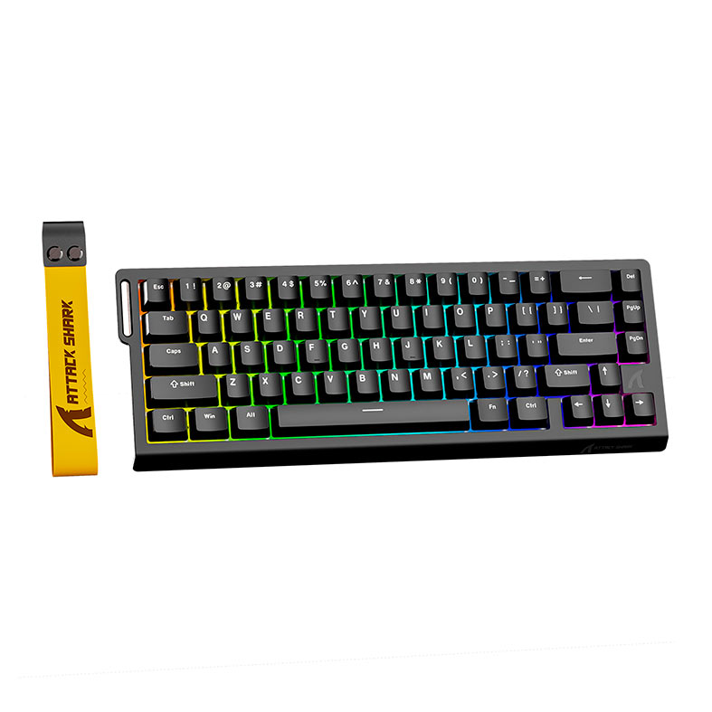 PRE VENDA - Teclado Magnetico Attack Shark X68 HE, RGB, Switch Magnetico Linear, Preto, X68-HE-BLACK - miniatura 3